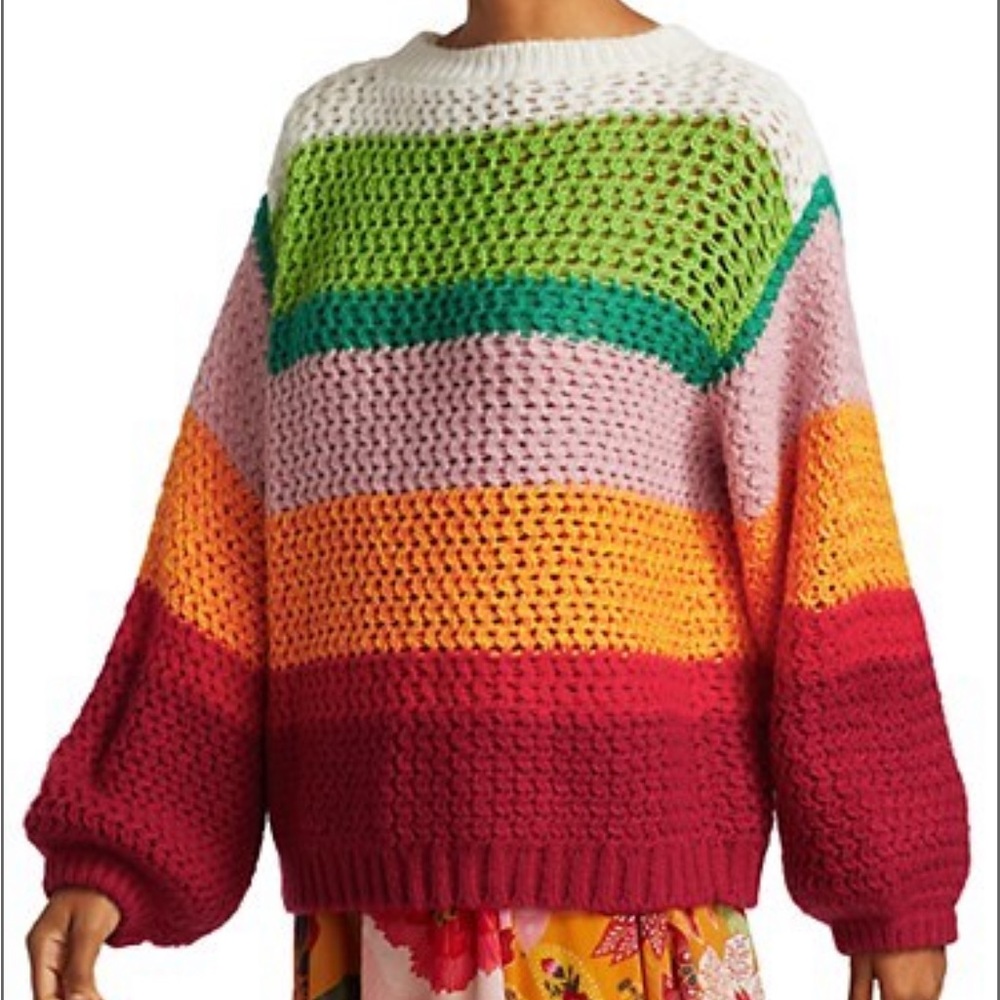 Farm Rio rainbow sweater 🌈 - Picture 2 of 7